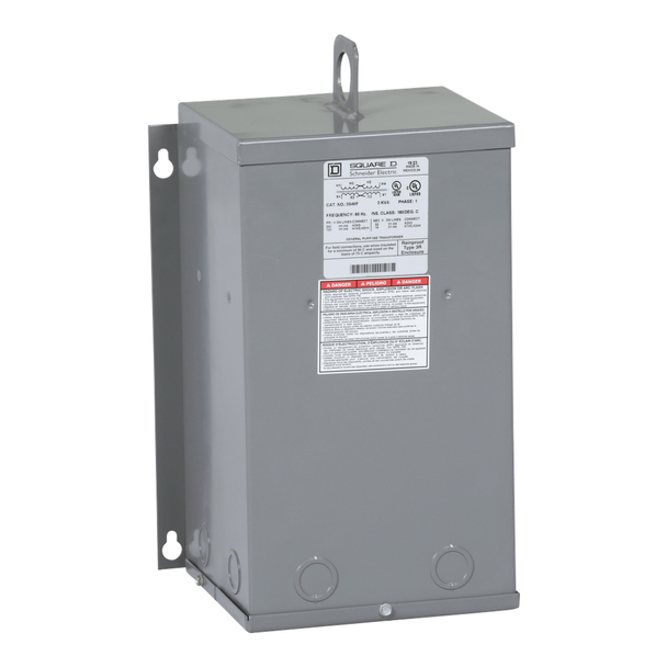 Schneider Electric 3S46F Transformer, buck boost, encapsulated, 3kVA, 1 phase, 120x240V primary, 16/32V secondary, NEMA 3R, 115C rise