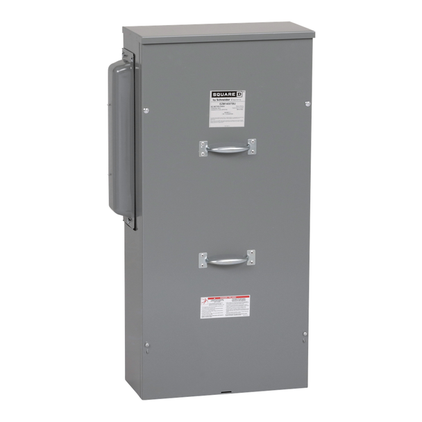 Schneider Electric EZM1400TBU Main lugs unit, EZ Meter-Pak, 400A, 120/240VAC, 1ph/3W, 800A bus, UG, Type 3R, EUSERC