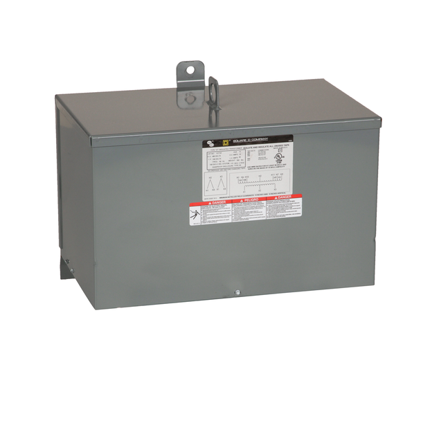 Schneider Electric 30T2FSS Transformer, dry type, encapsulated, 30kVA, 3 phase, 480V delta primary, 208Y/120V secondary, 16C, 115C rise