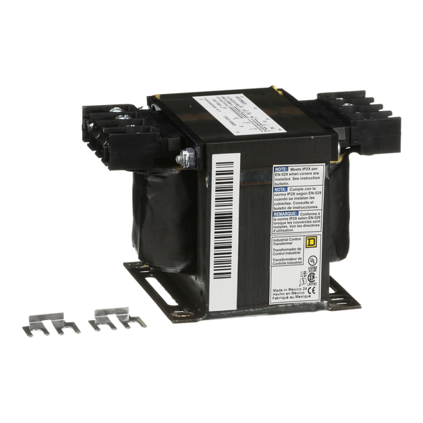 Schneider Electric 9070T250D23 Transformer, Type T, industrial control, 250VA, 1 phase, 120x240V primary, 24V secondary, 80C rise