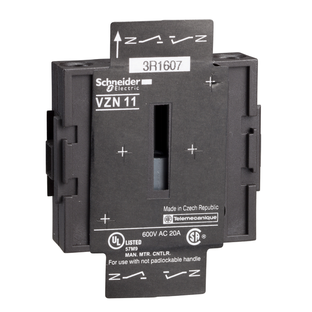 Schneider Electric VZN11 Additional neutral block,TeSys Control,20A,for VN12,VN20