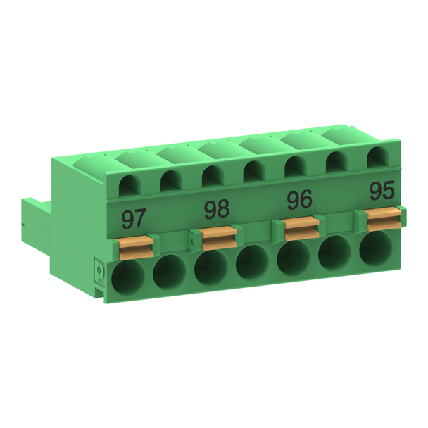 Schneider Electric LA9G82 Terminal block,TeSys Giga electronic overload relay,for LR9G,push-in terminals