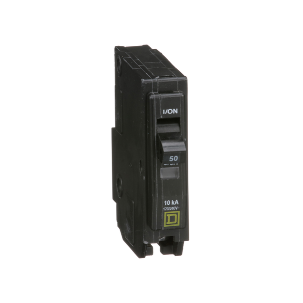 Schneider Electric QO150 Mini circuit breaker, QO, 50A, 1 pole, 120/240VAC, 10kA, plug in