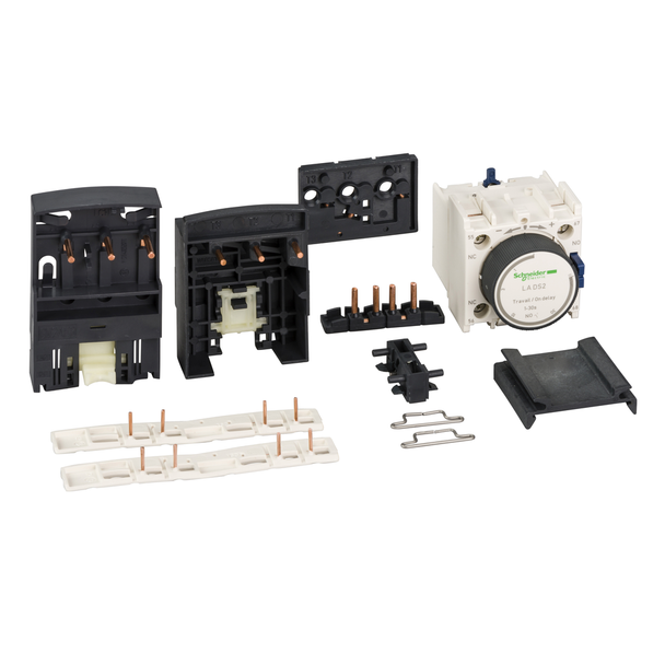 Schneider Electric LAD912GV Kit for assembling star delta starters, for 3 x contactors LC1D09-D18 with circuit breaker GV2, compact mounting