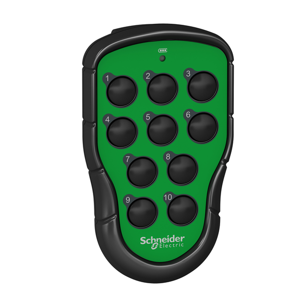 Schneider Electric ZART10 Transmitter, Harmony pocket remote, 10 single step push buttons