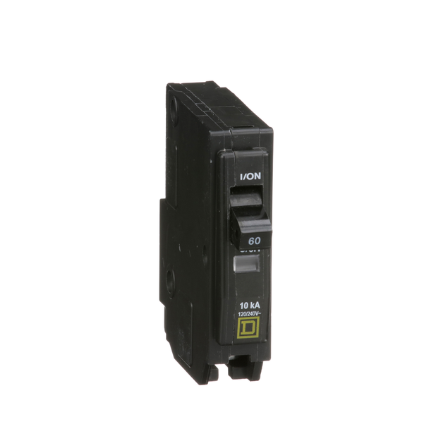 Schneider Electric QO160 Mini circuit breaker, QO, 60A, 1 pole, 120/240VAC, 10kA, plug in