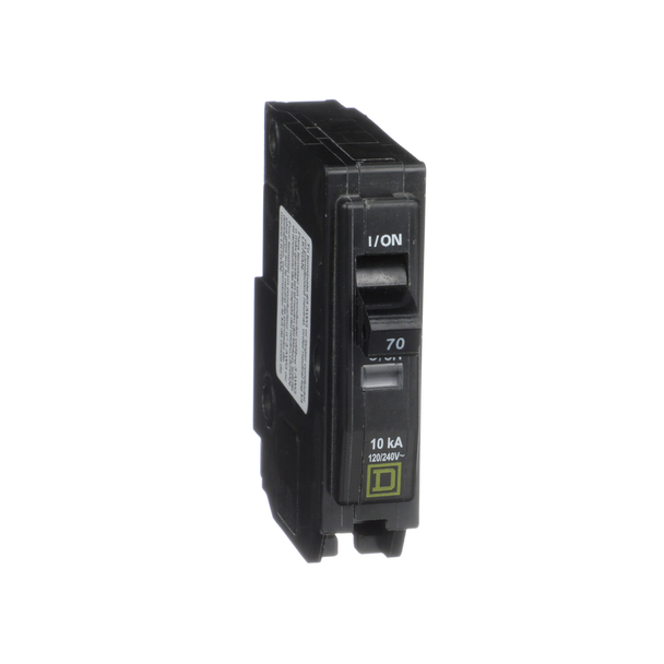 Schneider Electric QO170 Mini circuit breaker, QO, 70A, 1 pole, 120/240VAC, 10kA, plug in