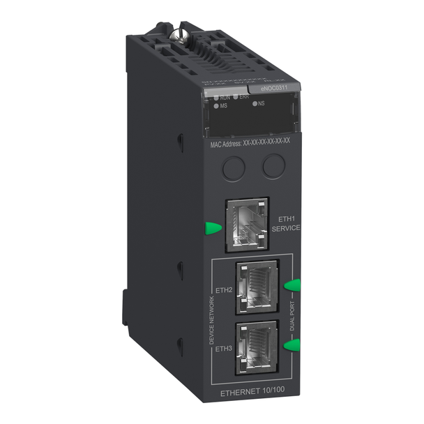 Schneider Electric BMENOC0311 network module, Modicon M580, FactoryCast Ethernet