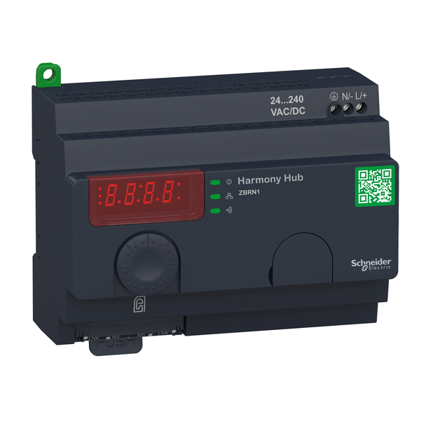 Schneider Electric ZBRN1 Harmony Hub wireless ethernet gateway, Harmony XB5R, Zigbee green power gateway, wireless to modbus TCP, 24...240V AC DC