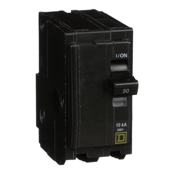 Schneider Electric QO230H Mini circuit breaker, QO, 30A, 2 pole, 120/240VAC, 10kA, plug in