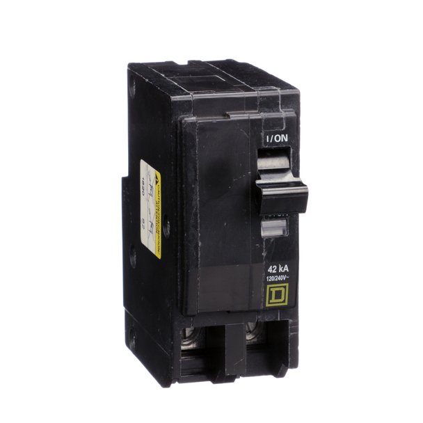 Schneider Electric QOH280 Mini circuit breaker, QO, 80A, 2 pole, 120/240VAC, 42kA, plug in