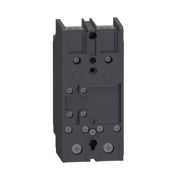 Schneider Electric QGP22090TM Circuit breaker, PowerPacT Q, 90A, 2 pole, 240VAC, 65kA, lugs, thermal magnetic, 80%, bottom of panel