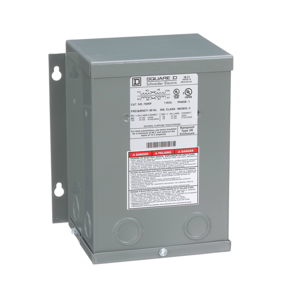 Schneider Electric 1S46F Transformer, buck boost, encapsulated, 1kVA, 1 phase, 120x240V primary, 16/32V secondary, NEMA 3R, 115C rise