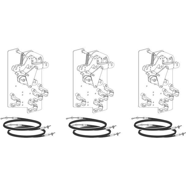 Schneider Electric LV848609SP Mechanical interlocking, MasterPact MTZ2/MTZ3 fixed/drawout, 1 cable interlocking kit, 2S/1C, spare part