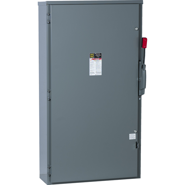 Schneider Electric CHU365R Safety switch, heavy duty, non fusible, 400A, 600VAC/VDC, 3 poles, 350HP, NEMA 3R