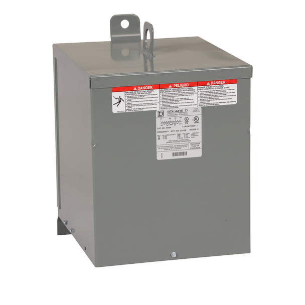 Schneider Electric 7S40F Transformer, dry type, encapsulated, 7.5kVA, 1 phase, 480V primary, 120/240V secondary, 13B, 115C rise