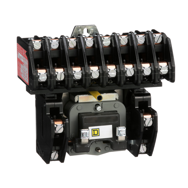 Schneider Electric 8903LO1000V03 Contactor, Type L, multipole lighting, electrically held, 30A, 10 pole, 600 V, 220/240 VAC 50/60 Hz coil, open style