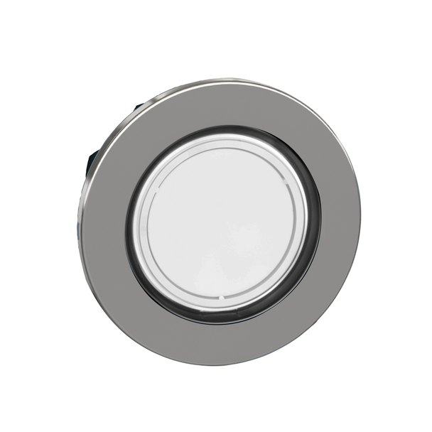 Schneider Electric ZB4FACUST03 Customizable flush mounted push button head, metal, flush, Ø30, spring return