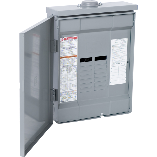 Schneider Electric QO312ML1RB Load center, QO, 3 phase, 12 spaces, 12 circuits, 100A convertible main lugs, NEMA3R, CSA