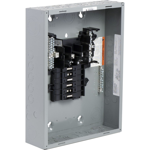 Schneider Electric QO312ML1 Load center, QO, 3 phase, 12 spaces, 24 circuits, 100A convertible main lugs, NEMA1, CSA