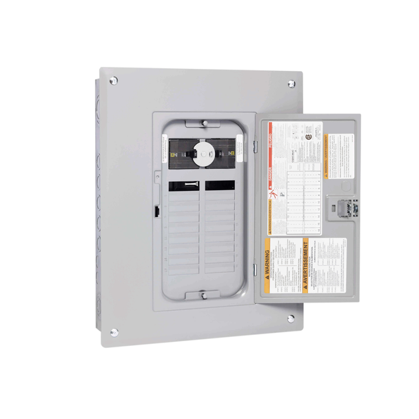 Schneider Electric QOGP3P3036P Generator panel, QO, 1 phase, 18 spaces, 36 circuits, 30A main breaker, PoN, NEMA1, cover with door