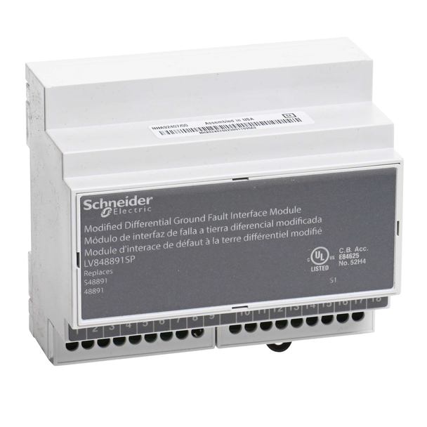 Schneider Electric LV848891SP MDGF summing module, MasterPact MTZ1/MTZ2/MTZ3, earth fault protection, spare part