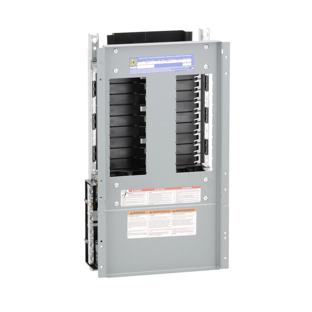 Schneider Electric NF418L1 Panelboard interior, NF, main lugs, 125A, Al bus, 18 pole spaces, 3 phase, 4 wire, 600Y/347VAC max