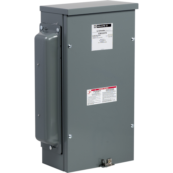 Schneider Electric EZM3225TB Main lugs unit, EZ Meter-Pak, 225A, 240VAC max, 3ph/4W, 800A bus, OH/UG, Type 3R