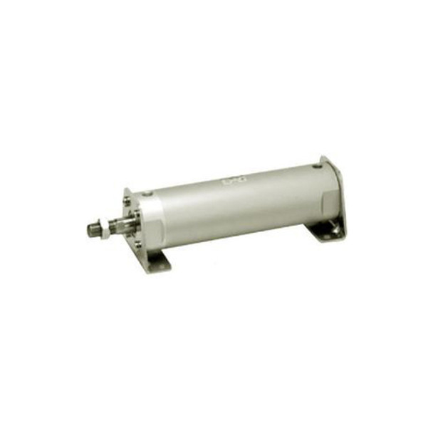 SMC - NCGBN25-0200 - SMC?? NCGBN25-0200 Round Body Repairable Air Cylinder, Single Rod, 1" Bore Dia., +215psi Proof. Press., 2" Stroke