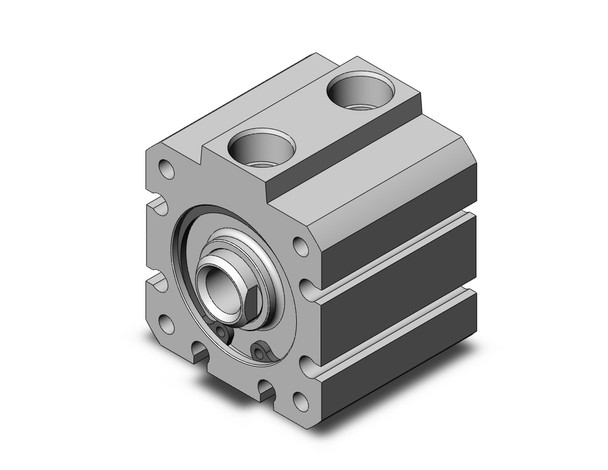 <h2>NC(D)Q8, Compact Cylinder, Double Acting, Single Rod</h2><p><h3>SMC s double acting, single rod version of the NCQ8 series is a square body, compact interchange type cylinder that allows close center to center mounting.  Mounting of the auto switch is easy and is mountable on multi-sides. Use of the retaining ring method improves maintenance performance. Replacing seals is easily obtained by removing the collar. </h3>- Double acting, single rod type<br>- Cylinder stroke range: 1/8  to 4 <br>- Maximum operating pressure: 200PSI<br>- Operating temperature range: 15 - 150 F<br>- Auto switch capable<br>- <p><a href="https://content2.smcetech.com/pdf/NCQ8.pdf" target="_blank">Series Catalog</a>