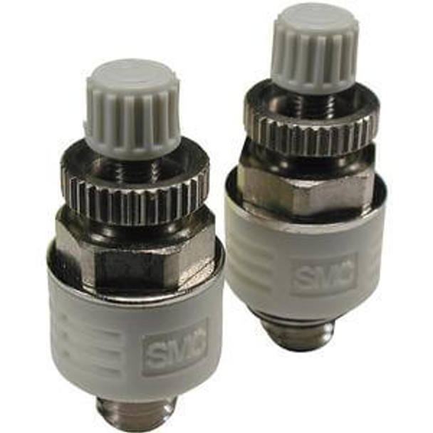 SMC ASN2-U10/32 flow control w/silencer metering valve with silencer