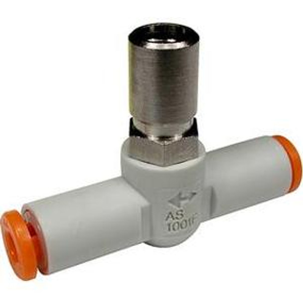 SMC AS1001F-03T flow control, tamper proof, FLOW CONTROL W/FITTING***