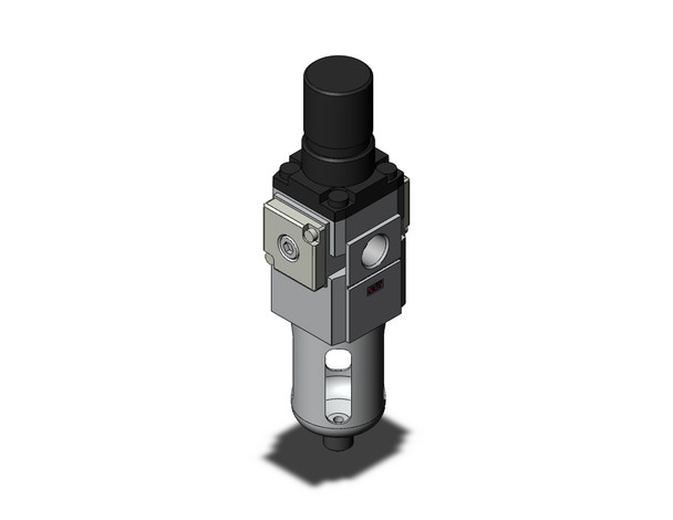 <h2>AWM, Mist Separator with Regulator, Modular</h2><p><h3>Combining a mist separator and regulator into one unit simplifies piping and installation. This combination controls the filtration to 0.3 m, for applications that require cleaner air than regular filtration, such as air blow off. As part of the family of modular air preparation units, the AWM can be combined with other similar sized products. This series is available with port sizes from 1/8 to 1/2 with NPT, Rc or G threads. Many standard options can also be ordered such as auto-drain, gauges, etc.<br>- </h3>- Modular style mist separator<br>- Filtration: 0.3 m<br>- Three body sizes: 1/8, 3/8 and 1/2<br>- Port size: 1/8, 1/4, 3/8 and 1/2<br>- Minimizes space and piping<br>- Note: AWM will be discontinued in the near future.  New designs are encouraged to use AWM-D.<br>- <p><a href="https://content2.smcetech.com/pdf/AWD.pdf" target="_blank">Series Catalog</a>