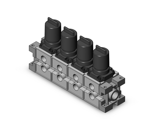 <h2>NARM**00, Modular Style, Regulator Manifold Series</h2><p><h3>Air Regulator manifold series ARM is available in standard size 1000   2000 and the modular style is available in sizes 2500   3000. Standard models are available with 4 connection methods and have backflow function availability. Modular styles can be freely mounted on a manifold station and have easy set up using the new handle.</h3>- Regulator manifold, modular type<br>- NPT type threads<br>- Optimal for central pressure control<br>- One-touch lock system<br>- Maximum operating pressure: 1.0MPa<br>- <p><a href="https://content2.smcetech.com/pdf/NARM.pdf" target="_blank">Series Catalog</a>