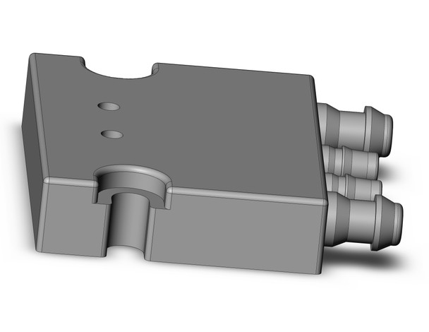 SMC SS073A02-02C 3 port solenoid valve base mount, separable type manifold