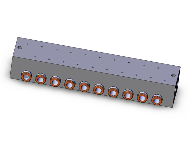 <h2>SS3YJ7, 700 Series, Internal Pilot Manifold</h2><p><h3>The SYJ Valve is an innovative combination of space efficiency and performance superiority which provides real value to the design solution. Whether designed in a manifold or used as a single valve, this small profile increases design flexibility and minimizes space requirements. The SYJ valve utilizes a low power (0.5 watts standard) pilot solenoid design, which dramatically reduces thermal heat generation. This improves performance, decreases operating costs, and allows for direct control by PLC output relays. All electrical connections for SYJ Valves are available with lights and surge suppression. SYJ series valves can be configured on base mounted manifolds, or individually on sub-plates, creating a variety of solutions to meet your broadest engineering needs. </h3>- Single base type/B mount<br>- Common SUP/Common EXH<br>- 2 to 20 stations<p><a href="https://content2.smcetech.com/pdf/SYJ_3PT.pdf" target="_blank">Series Catalog</a>