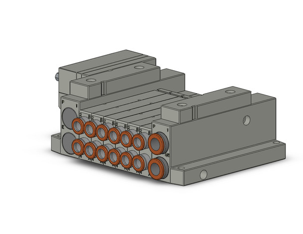 SMC SS5V1-10FD2-06U-N7 5 Port Solenoid Valve Manifold