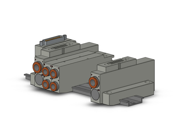 SMC SS5V2-16FD1-06BS-C8 Ss5V 06 Station Manifold, Cassette Base