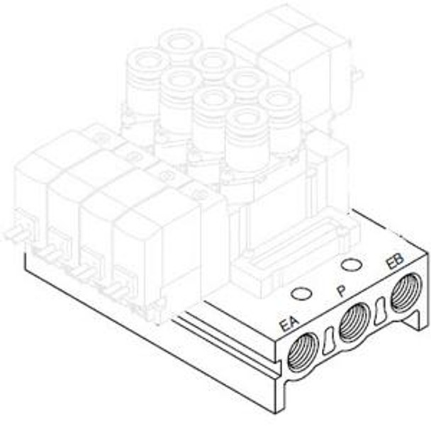 SMC SS5Y5-41-08-01 4/5 Port Solenoid Valve