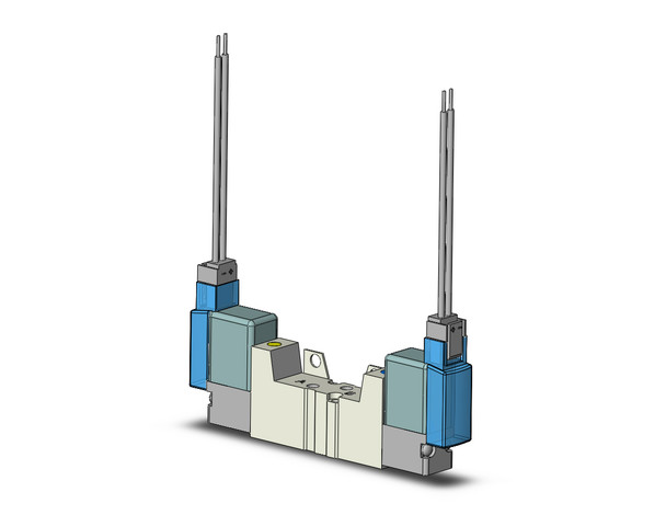 <h2>SYJ3000, 5 Port Solenoid Valve, Base Mounted &amp; Body Ported</h2><p><h3>The SYJ Valve is an innovative combination of space efficiency and performance superiority which provides real value to the design solution. Whether designed in a manifold or used as a single valve, this small profile increases design flexibility and minimizes space requirements. The SYJ valve utilizes a low power (0.5 watts standard) pilot solenoid design, which dramatically reduces thermal heat generation. This improves performance, decreases operating costs, and allows for direct control by PLC output relays. All electrical connections for SYJ Valves are available with lights and surge suppression. SYJ series valves can be configured on base mounted manifolds, or individually on sub-plates, creating a variety of solutions to meet your broadest engineering needs. </h3>- Fluid: air<br>- Operating pressure range: 0.15 - 0.7MPa<br>- Effective area mm 2 (Cv): 5 port body ported 0.9 (0.05)5 port base mounted w/sub-plate 1.8 (0.1)<br>- Coil rated voltage: 3, 5, 6, 12, 24VDC;100, 110, 200, 220VAC<br>- Ambient   fluid temp: max. 50 C<br>- <p><a href="https://content2.smcetech.com/pdf/SYJ_5PT.pdf" target="_blank">Series Catalog</a>