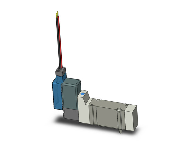 SMC SY3140-3MZ Valve, Sgl Sol, Base Mt