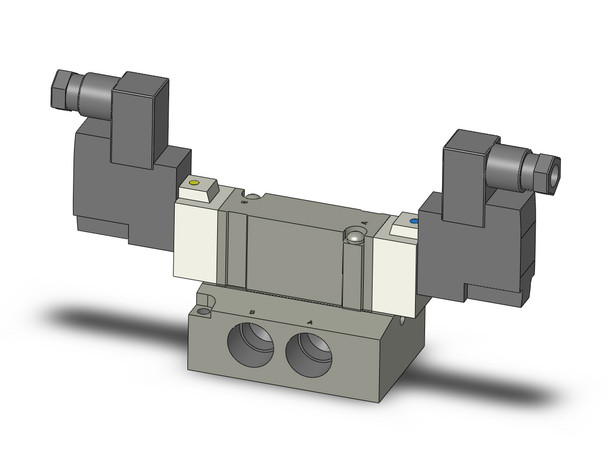 SMC SY7240-3DZ-03T Valve, Dbl Sol, Base Mt, Din