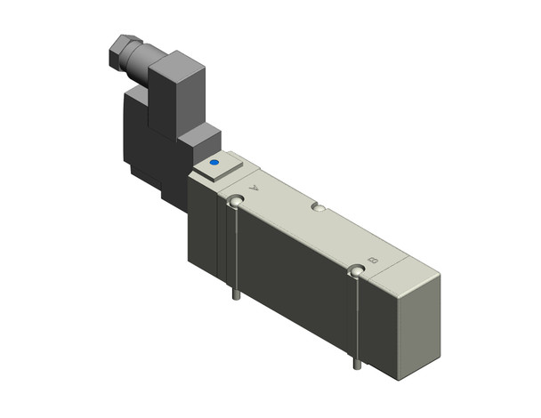 <h2>SY9000, 5 Port Solenoid Valve, All Types</h2><p><h3>Series SY offers major advances in valve performance for cost-effective solutions to your requirements. The series offers high flow with low power consumption in a compact design. The SY is available in body ported or base mounted styles and can be used individually or manifold mounted.<br>- </h3>- Fluid: air<br>- Operating pressure range: (internal pilot) 0.1 - 0.7MPa(external pilot) -100kPa to 0.7MPa(external pilot, pilot pressure range) 0.25 - 0.7MPa<br>- Cv up to 2.5<br>- Coil rated voltage: 3, 5, 6, 12, 24VDC;100, 110, 200, 220VAC<br>- Response time (0.5MPa) w/o indicator light  surge voltage suppressor: 32ms or less<br>- Ambient   fluid temperature: 50 C<br>- <p><a href="https://content2.smcetech.com/pdf/SY3.5.7.9000.pdf" target="_blank">Series Catalog</a>