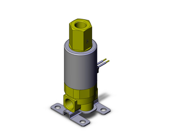 SMC VDW350-5G-4-01N-F 3 port solenoid valve valve, compact, sgl, brass
