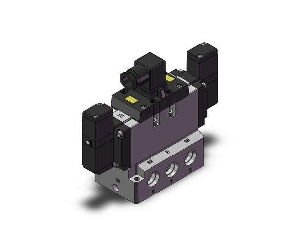 SMC VFR5210-5DZ-04 4/5 port solenoid valve valve, 2pos/dbl, non plug-in