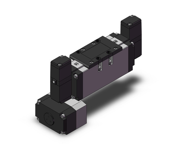 <h2>VFR5000, Rubber Seal, Plug-in/Non Plug-in</h2><p><h3>Series VFR consists of 5 port pilot solenoid valves with rubber seals and base mounted type manifolds, available in plug-in and non plug-in styles. Port sizes range from 1/8 to 1/2 with Rc(PT), NPTF   G(PF) thread types available. Various options also available.<br>- </h3>- VFR5000, plug-in   non plug-in types<br>- Maximum operating pressure: up to 0.9MPa<br>- Ambient   fluid temperature: Max. 50 C<br>- Manual override: non locking push style <p><a href="https://content2.smcetech.com/pdf/VFR.pdf" target="_blank">Series Catalog</a>