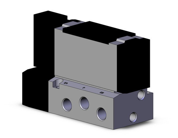 SMC VFS4100-1F-03 4/5 port solenoid valve valve sgl plug-in base mount