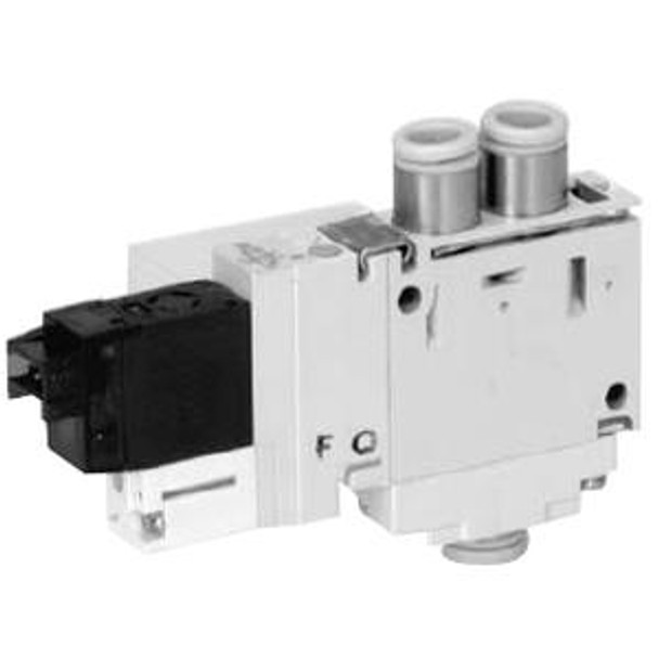 SMC VQ1160-5L-C6 valve, sgl sol, body pt (dc)