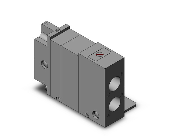 SMC VQ2000-FPG-0202-F 4/5 port solenoid valve dbl check block