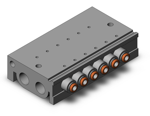 SMC VV3QZ15-06N1TC Base Mounted Manifold